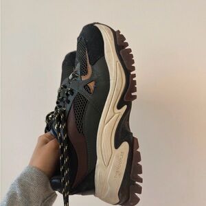 The Kooples Black Leather Sneakers 38 EU